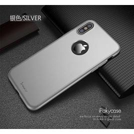 Husa apple iphone x, fullbody  ipaky argintiu, acoperire completa 360 grade cu folie de sticla gratis