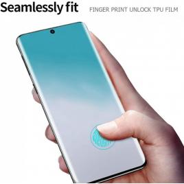 Folie de sticla pentru samsung galaxy s20 ultra, cu margini colorate negru