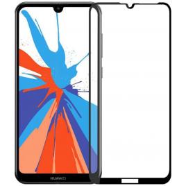 Folie de sticla huawei y7 2019, 9d full glue negru