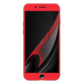 Husa apple iphone se2, fullbody  red, acoperire completa 360 grade cu folie de sticla gratis