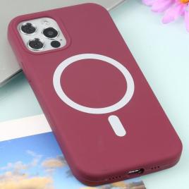 Husa compatibila cu apple iphone 13 pro perfect fit silicon tpu slim antisoc red- cu incarcare wireless