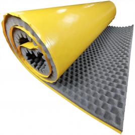 Burete fonoabsorbant cofrat adezivat 200x100 cm cu grosime de 3 cm � solutia ideala pentru izolatie acustica