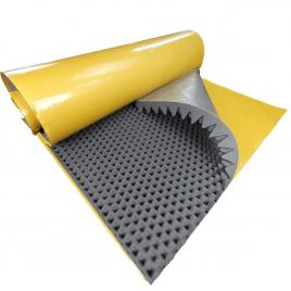 Burete fonoabsorbant cofrat adezivat 200x100 cm cu grosime de 5 cm � solutia ideala pentru izolatie acustica