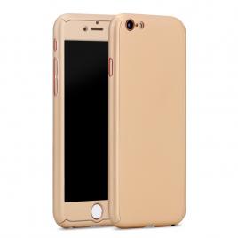Husa 360 full protective plastic, iphone 6 /6s, auriu