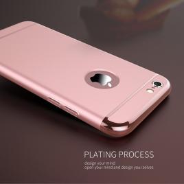 Husa apple iphone 6/6s, mystyle 3in1 rose-gold
