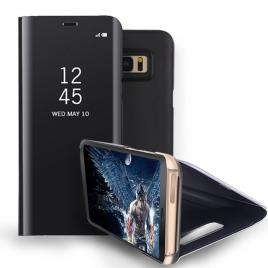 Husa de protectie clear view standing carte compatibila cu samsung galaxy note 10 plus - black