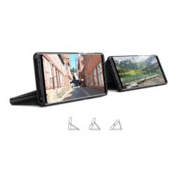 Husa de protectie clear view standing compatibila cu samsung galaxy s9 - black