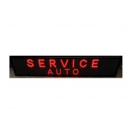 Panou led de exterior programabil/reclama luminoasa 200x40 rosu ideala pentru service auto