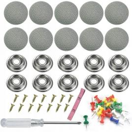 Set profesional 30 capse tapitate, 30 ace fixare plafon, ruleta si surubelnita pentru reparatie plafon auto