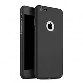 Husa fullbody mystyle black ipaky original pentru iphone 8 ( protectie fata-spate) cu folie de protectie