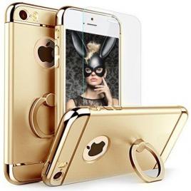 Husa apple iphone 6/6s, mystyle elegance luxury 3in1 ring gold