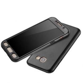 Husa fullbody mystyle black pentru samsung galaxy a3 2017 acoperire completa 360 grade cu folie de protectie