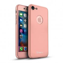 Husa fullbody mystyle ipaky rose-gold pentru apple iphone 6 / apple iphone 6s acoperire completa 360 grade cu