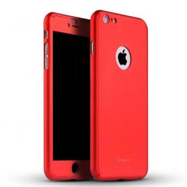 Husa ipaky dynamite originala iphone 6 / iphone 6s full cover 360 + folie sticla, rosu