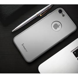 Husa de protectie pentru apple iphone 8, ipaky pro silver original case, acoperire completa 360 grade cu folie