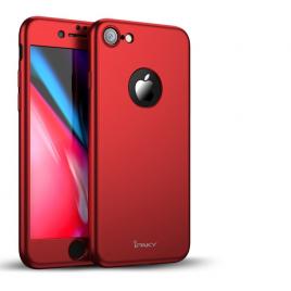 Husa ipaky dynamite originala iphone 8 full cover 360 + folie sticla, rosu