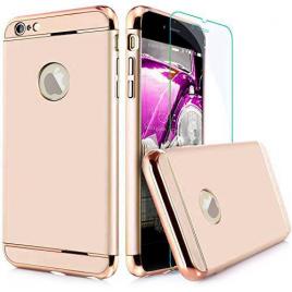 Husa telefon iphone 6/6s offera protectie 360� 3in1 ultrasubtire - gold