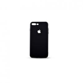 Carcasa pentru apple iphone 6 plus / 6s plus, mystyle� perfect fit, decupaj logo , negru