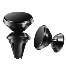 Suport auto mystyle magnetic negru 2in1, prindere in ventilatie/prindere cu adeziv