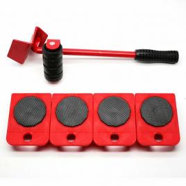 Kit pentru transportat mobila, 5 piese, cu role, greutate suportata 150 kg