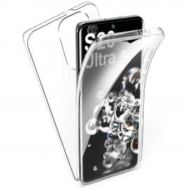 Husa compatibil cu samsung galaxy s20 ultra / s20 ultra 5g 360 de grade transparenta full body tpu(fata +
