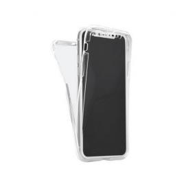 Husa compatibila cu iphone xs max silicon fata + spate 360 transparent
