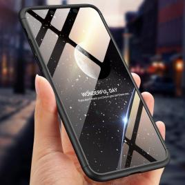 Husa iphone xs max gkk 360 + folie protectie display negru