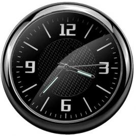 Ceas de bord, aliaj de aluminiu/quartz, negru