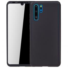 Husa full cover 360 (fata + spate) pentru huawei p30 pro, negru