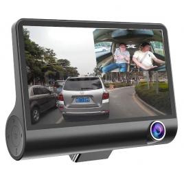 Camera video auto tripla dvr full-hd, 3 camere - fata/spate/interior, ecran 4'', g senzor