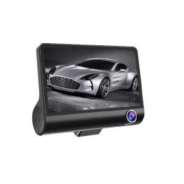 Camera auto dvr dacenergy�, full hd cu 3 obiective fata, spate, interior, g senzor, night vision, detectie