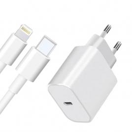 Incarcator pentru orice model de phone si pad, cablu lightning - usb c si adaptor 20w