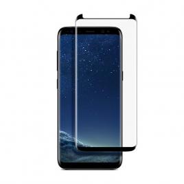 Folie sticla, samsung galaxy s8, ecran complet, case friendly, negru