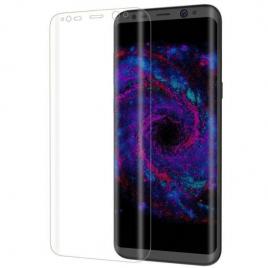 Folie sticla samsung galaxy s8 pentru tot ecranul (full cover) curbata 3d, transparenta