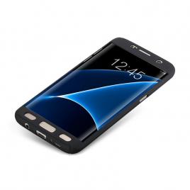 Husa 360 full cover samsung j5 2017 + folie sticla - negru
