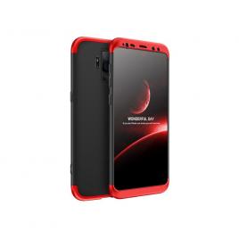 Husa de protectie gkk 360 pentru samsung galaxy s9 plus, negru/rosu