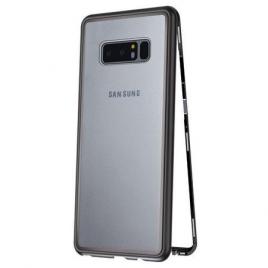 Husa pentru samsung galaxy note 8 mystyle ,magnetica mystyle negru, spate de sticla securizata premium
