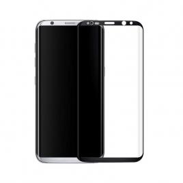 Set 2 folii sticla 3d, full glue, samsung galaxy s8, ecran complet, negru