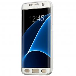 Husa full cover (fata + spate) pentru samsung galaxy s7 edge, silver