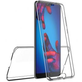 Husa full tpu 360� (fata + spate) compatibila huawei p20, transparent