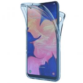 Husa full tpu 360� (fata + spate) pentru samsung galaxy a10, albastru transparent