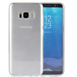 Husa full tpu 360� (fata + spate) pentru samsung galaxy s8 plus, alb transparent