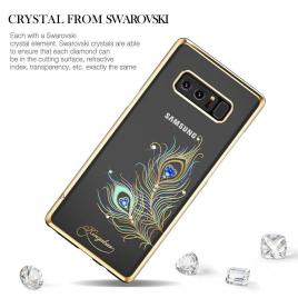 Husa kingxbar pentru samsung galaxy note 8 design cristale - gold