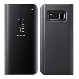 Husa de protectie clear view standing compatibila cu samsung galaxy s8 plus - black