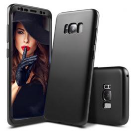 Husa telefon samsung s8 ofera protectie completa 360 ultrasubtire black matte