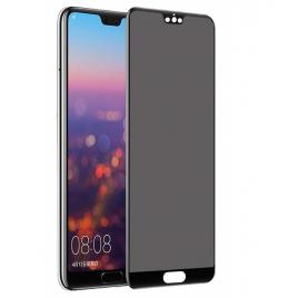 Folie de sticla privancy 5d pentru huawei mate 20 lite, privacy glass glomax, folie securizata duritate 9h