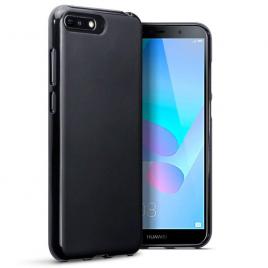 Husa pentru huawei y6 2018, glomax perfect fit, negru