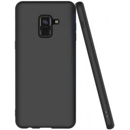 Husa pentru samsung galaxy a8 2018, glomax perfect fit, negru