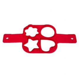 Forma patrata din silicon alimentar pentru gatit oua si clatite in forma de inima/stea/cerc/floare, mystyle�
