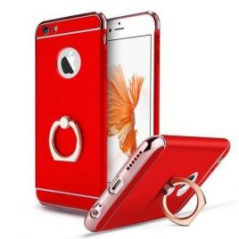 Husa pentru apple iphone 6/6s, glomax 3in1 ring perfectfit, red
